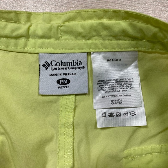 Columbia Women’s Yellow Snap Drawstring No Net Shorts PM - Picture 10 of 10